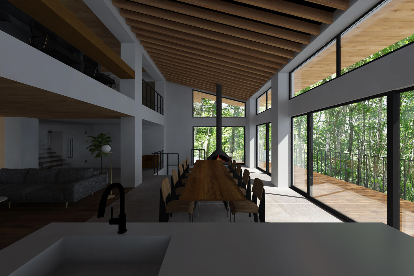 House in Nasu Tochigi, Japan Under Construction